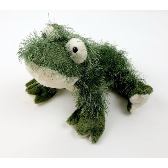 Webkinz Green Fuzzy Frog Ganz Toad Stuffed Animal Plush Soft Toy Pet No Code - Picture 9 of 11